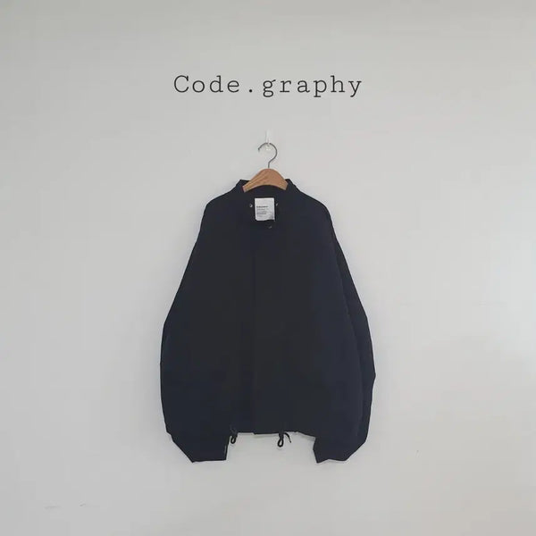 [BUNJANG] Code Graphy Black Short Field Jacket / No.26081003 코드그라피 블랙 숏야상점퍼