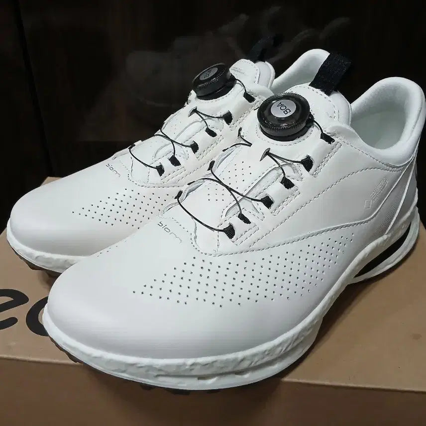 [BUNJANG] ECCO Biom C5 Golf Shoes White BOA System Men's Size 260 / 새제품 에코 바이옴 C5 골프화 260