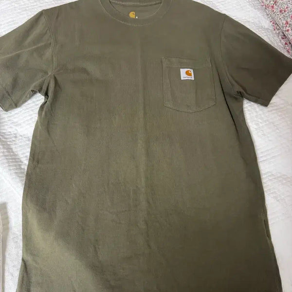 [BUNJANG] Carhartt S Khaki Cotton Jacket / 칼하트 s 카키색