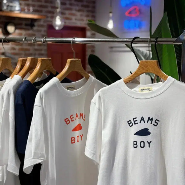 [BUNJANG] BEAMS Heart Logo Original T-shirt / 빔즈 하트보이 하트 로고 오리지날 티셔츠