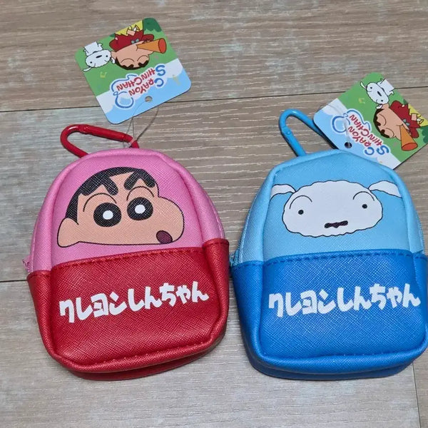 [BUNJANG] Crayon Shin-chan Pouch Keyring / 짱구는못말려 크레용신짱 파우치 키링 핑크/블루