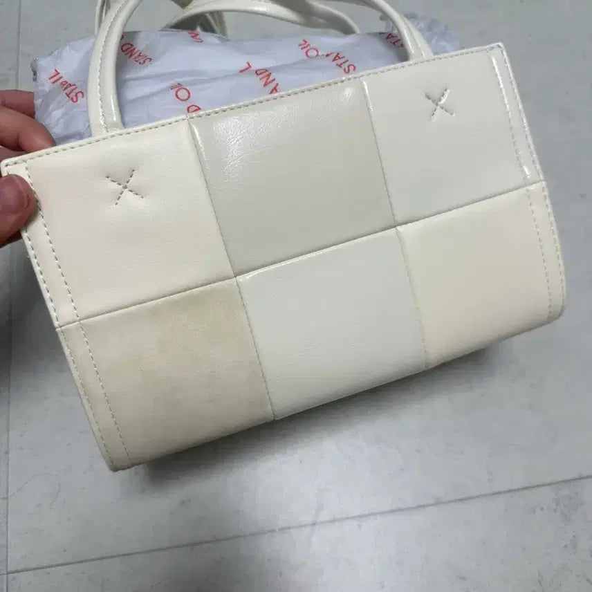[BUNJANG] Standoil Tiny Combi Ivory Limited Edition Oblong Bag / 스탠드오일 티니 콤비 아이보리 한정판 오블롱백