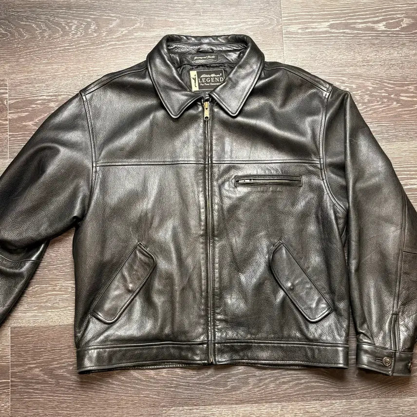 [BUNJANG] Eddie Bauer Legend Leather Bomber Jacket (L) / [L] 에디바우어 레전드 레더 봄버 자켓