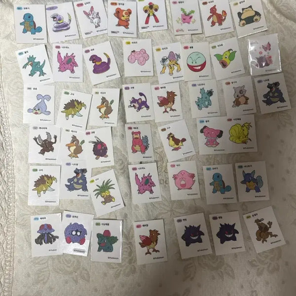 [BUNJANG] Pokemon Stickers 43 pcs / 22년 포켓몬 띠부띠부실 43장