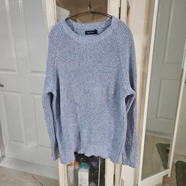 [BUNJANG] Nautica Blue Knit Sweater / 노티카 니트 블루