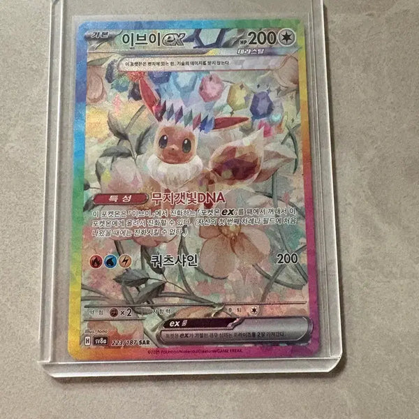 [BUNJANG] Eevee SAR Card / 포켓몬카드 이브이 sar