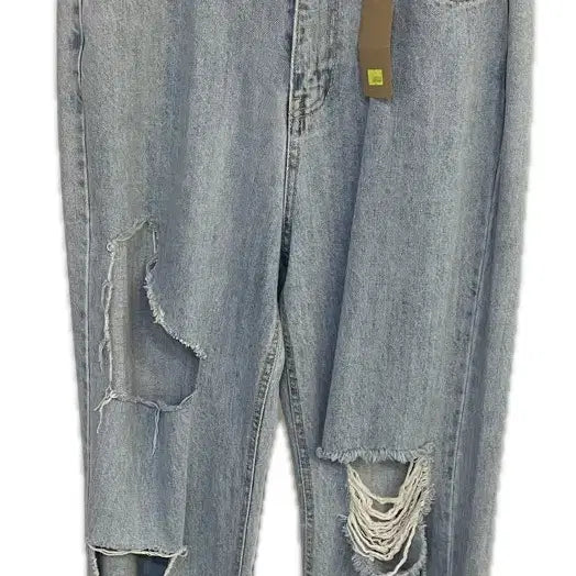 [BUNJANG] Light Wash Distressed Denim Pants (New) / 연청 디스트로이드 데님 팬츠 새상품