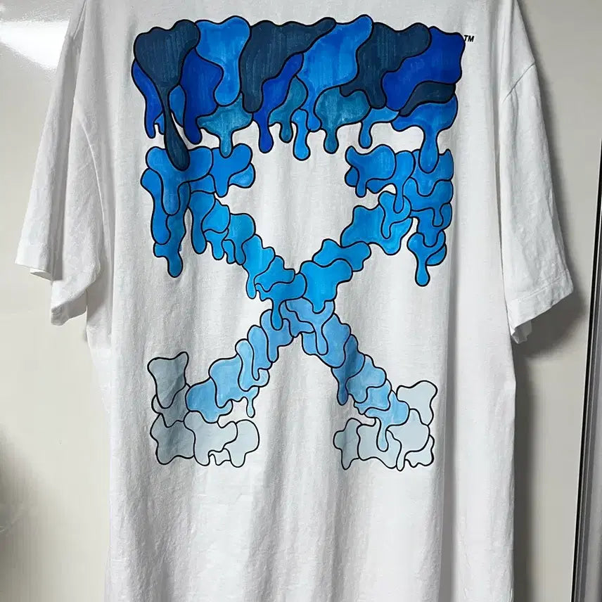 [BUNJANG] Off-White Mark Oversized Short Sleeve T-Shirt White / 오프화이트 마크 오버 숏슬리브 티셔츠 화이트