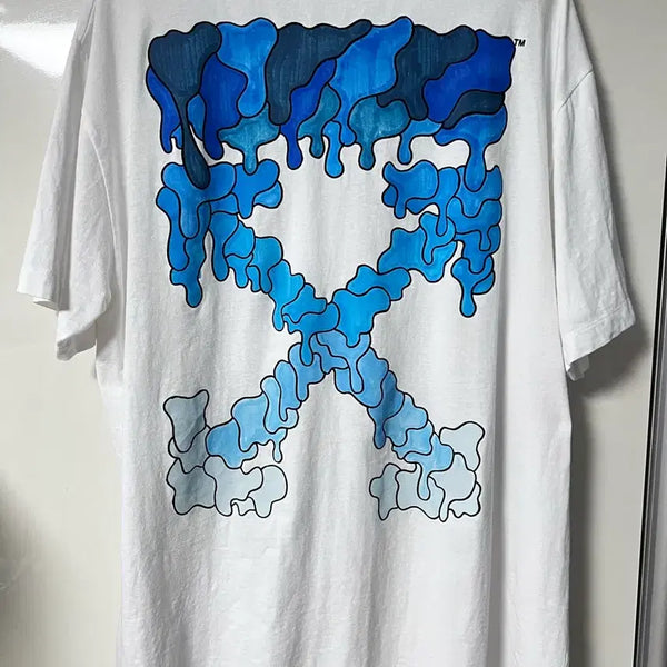 [BUNJANG] Off-White Mark Oversized Short Sleeve T-Shirt White / 오프화이트 마크 오버 숏슬리브 티셔츠 화이트