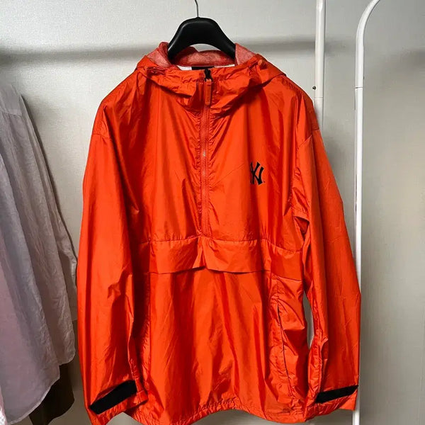 [BUNJANG] MLB Yankees Windbreaker Anorak Jacket Men's Size 100 / MLB 양키즈 바막 아노락 남성 100