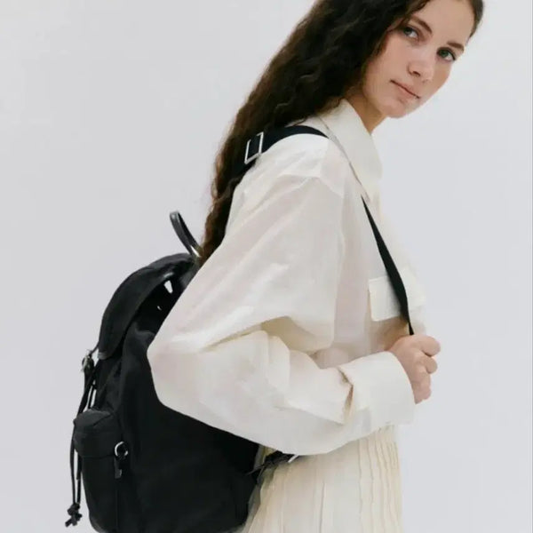 [BUNJANG] Depound Double Pocket Nylon Backpack (L) / depound 더블 포켓 나일론 백팩 (새제품 L) 정가 23.8만