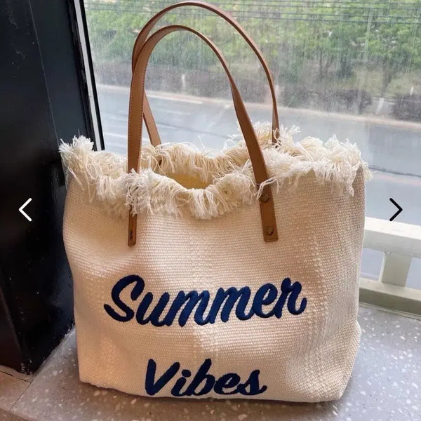 [BUNJANG] Canvas Summer Bag - Ivory / 여행가방 캔버스 썸머백 아이보리