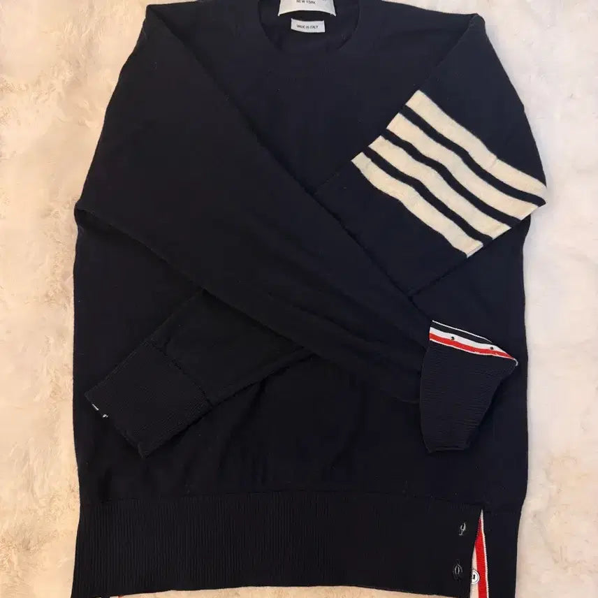 [BUNJANG] Thom Browne Four-Bar Merino Wool Knit Navy Size 2 / 톰브라운 4선 완장 메리노 울 니트