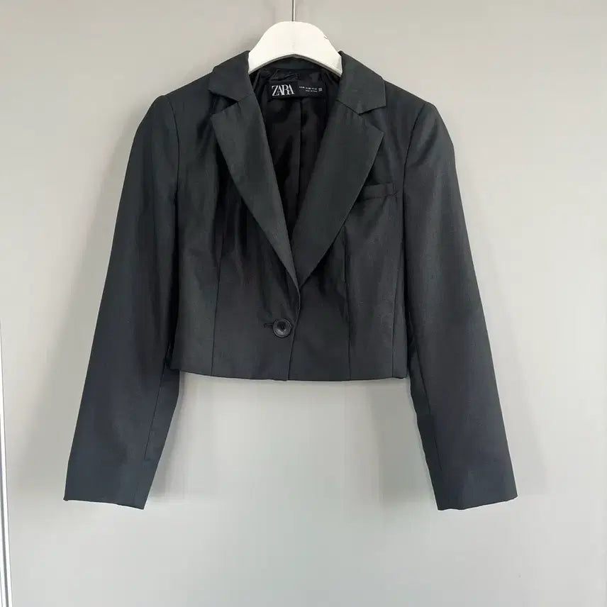 [BUNJANG] Zara Grey Cropped Blazer XS / 자라 그레이 크롭 블레이저