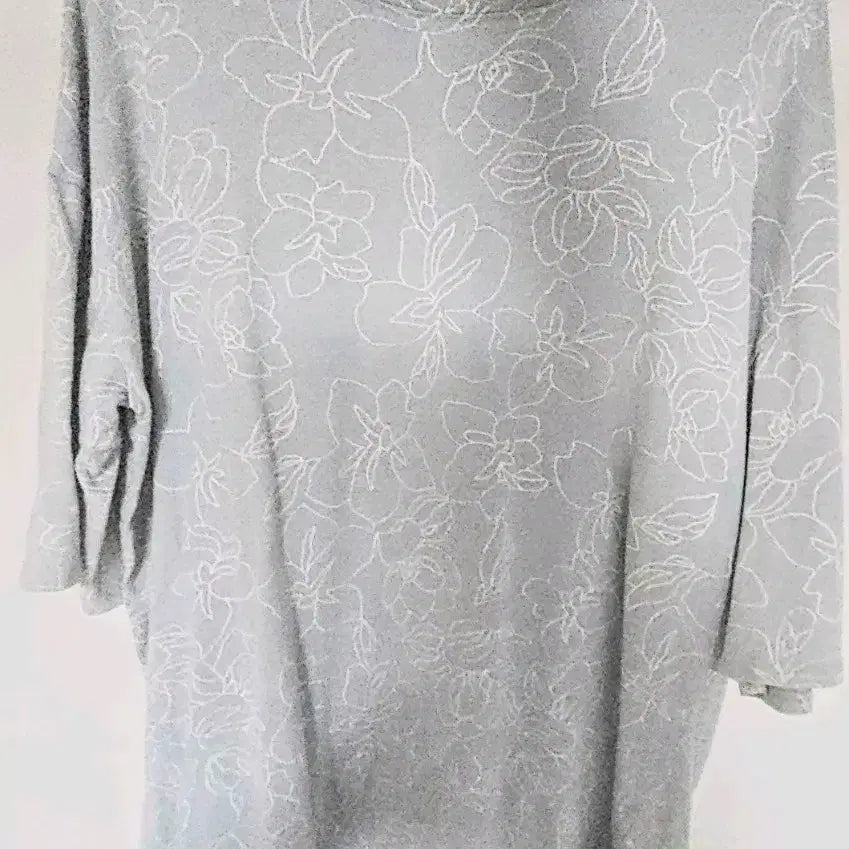 [BUNJANG] Floral Print Oversized Short-Sleeve T-Shirt / 꽃무늬 오버핏 반팔티