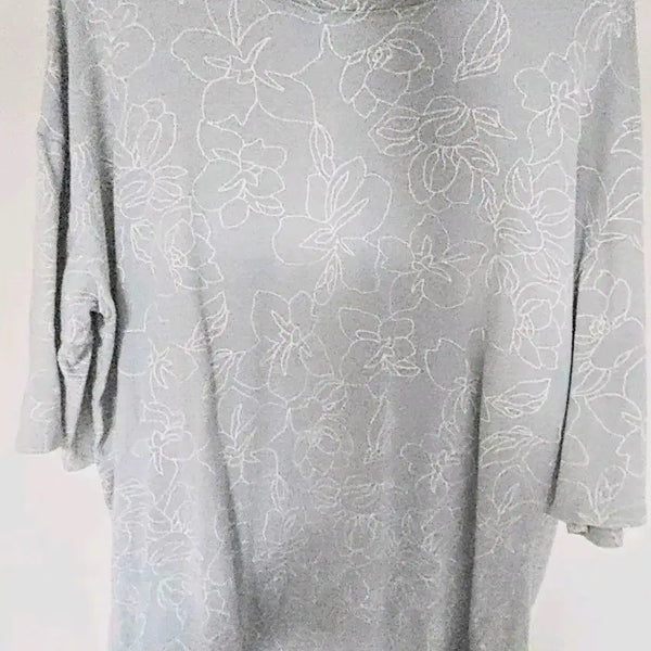 [BUNJANG] Floral Print Oversized Short-Sleeve T-Shirt / 꽃무늬 오버핏 반팔티