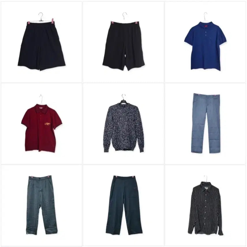 [BUNJANG] Men's Clothing Bundle Set (9 Items) / 남성의류 9벌 일괄판매