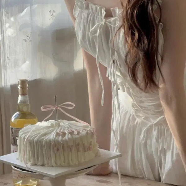 [BUNJANG] La Belle Blanc Pepe Corset Set / 라벨르블랑 페페 코르셋 set