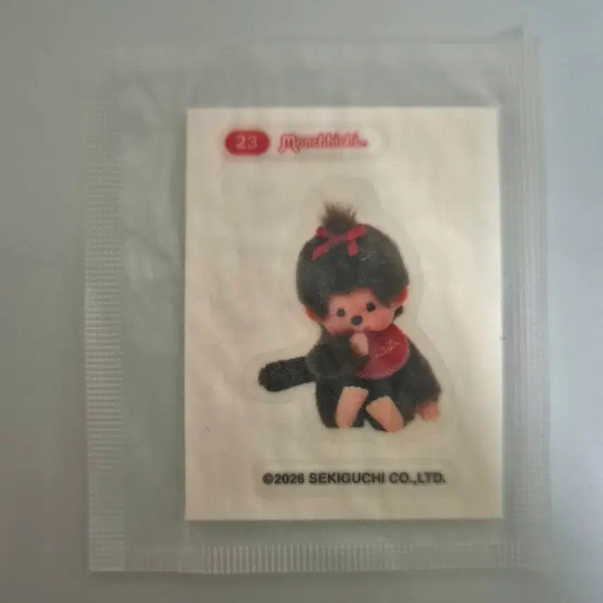 [BUNJANG] Monchhichi Ttibu Seal #23 Sealed / 몬치치 띠부씰 23번 미개봉