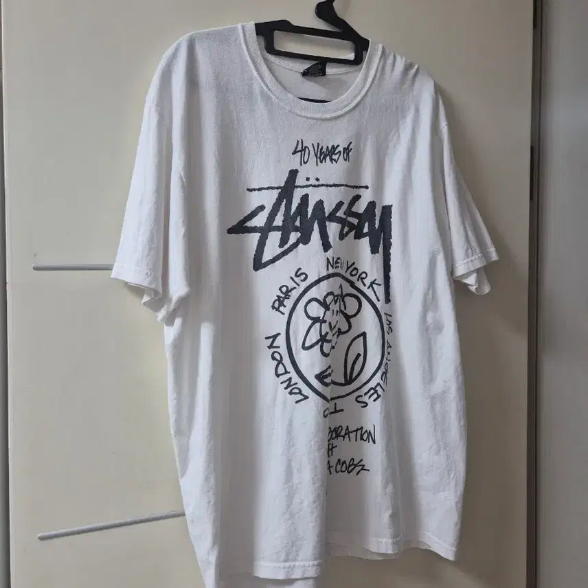 [BUNJANG] Stüssy x Marc Jacobs 40th Anniversary World Tour T-Shirt (L) / 스투시와마크제이콥스 40주년 월드투어 티셔츠 L