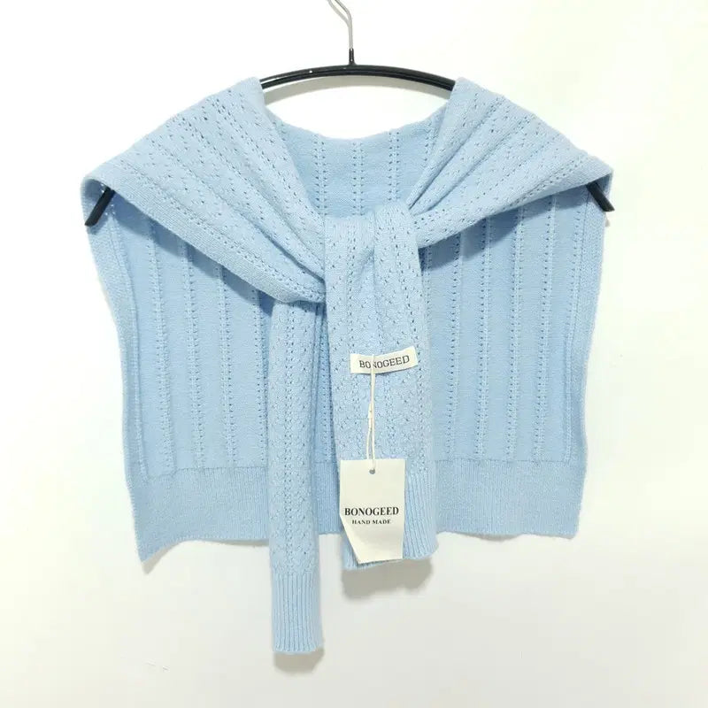 [BUNJANG] BONOGEED Handmade Knit Shawl Cape / BONOGEED 핸드메이드 니트 숄 케이프_M3421