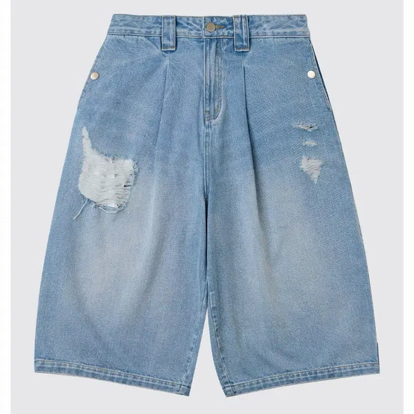 [BUNJANG] LeHav Lazy Wave Bermuda Denim Pants / [M] 르아브 레이지웨이브 버뮤다 데님 팬츠
