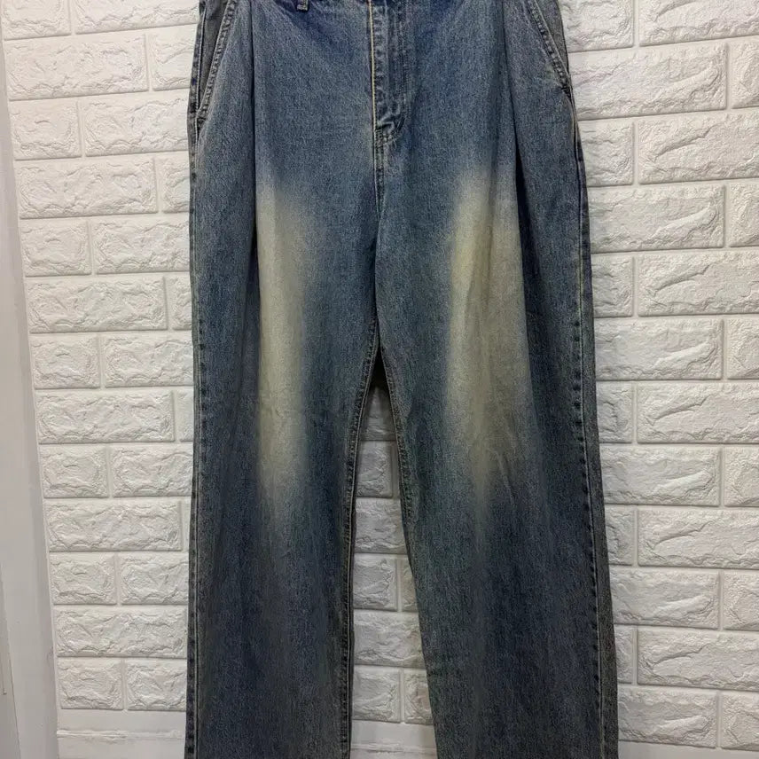 [BUNJANG] Nonblank Wide Denim Pants L / 넌블랭크 와이드 데님팬츠 L