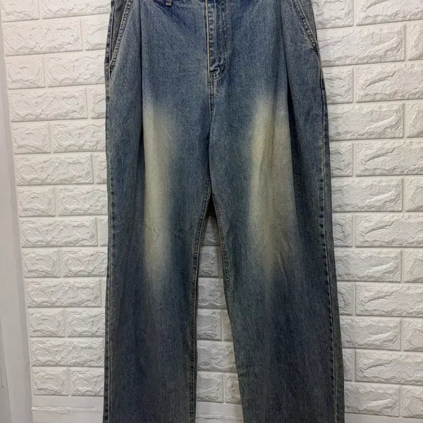 [BUNJANG] Nonblank Wide Denim Pants L / 넌블랭크 와이드 데님팬츠 L