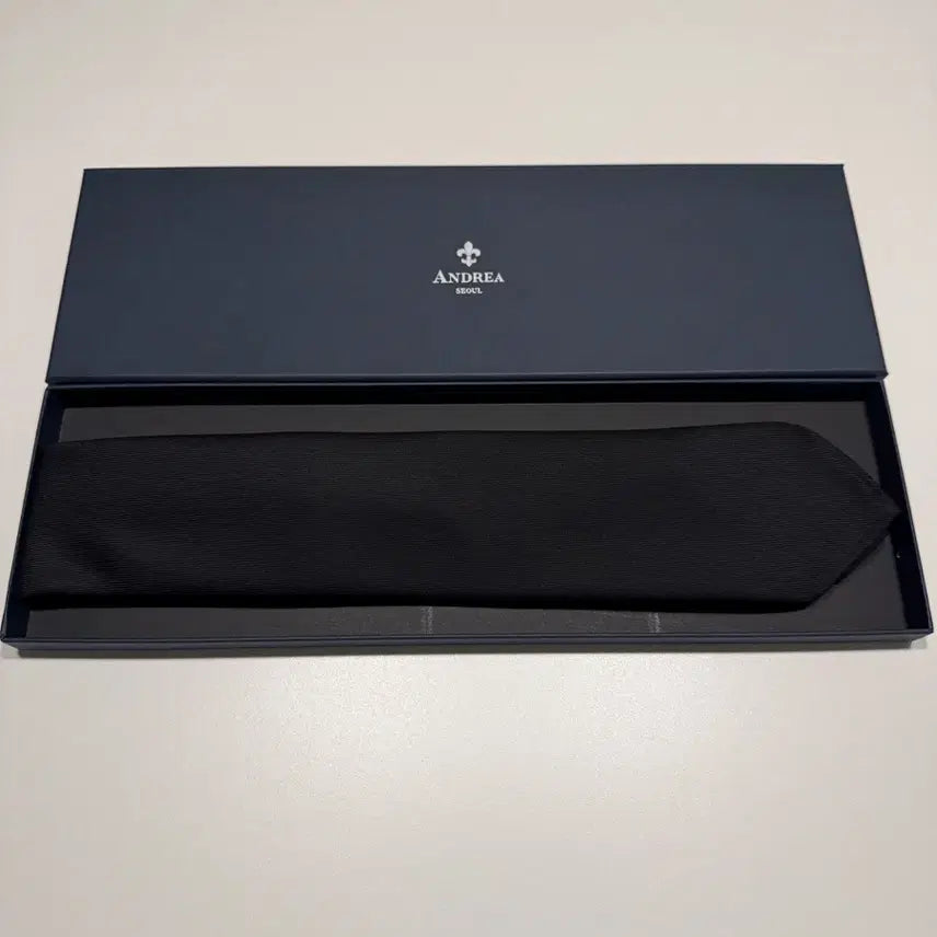 [BUNJANG] Andreaes Seoul Black Wool Necktie / (새상품)안드레아서울 블랙 넥타이