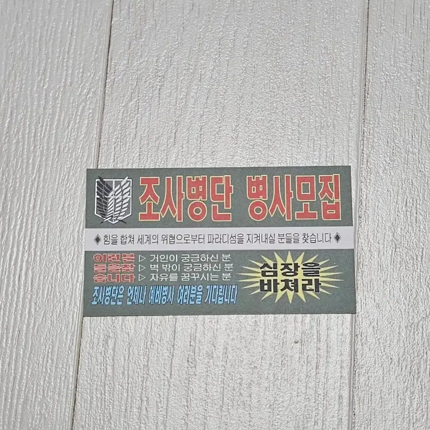[BUNJANG] Attack on Titan Flyer Set / 진격거 찌라시