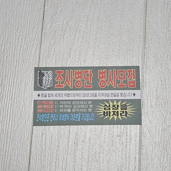 [BUNJANG] Attack on Titan Flyer Set / 진격거 찌라시