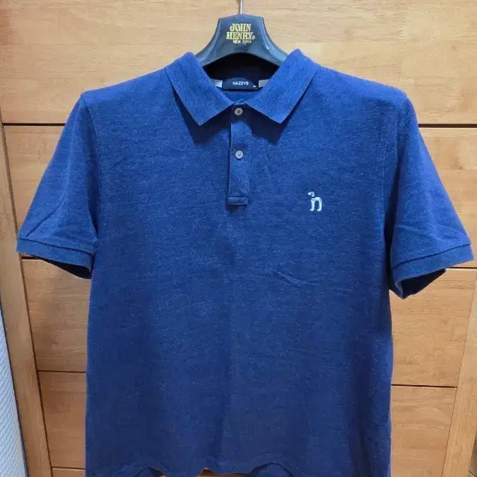 [BUNJANG] Hazzys Navy Short Sleeve T-Shirt (Size 105) / [헤지스] 네이비 반팔티(105)
