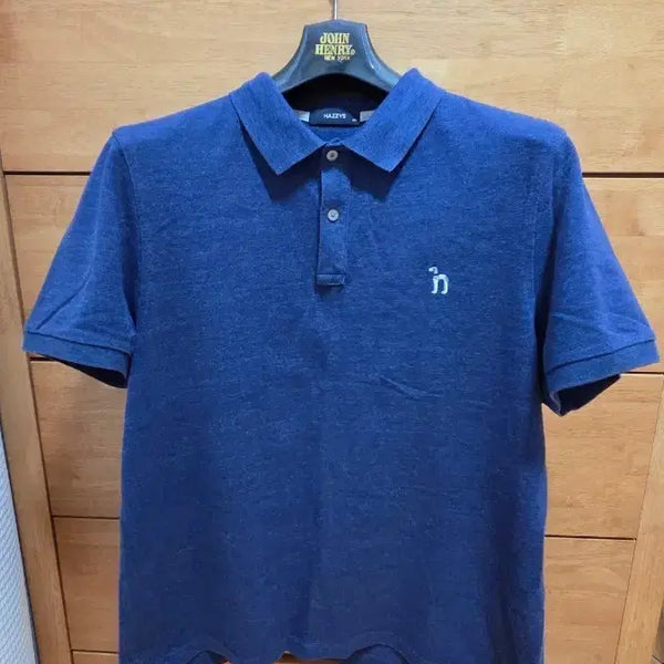 [BUNJANG] Hazzys Navy Short Sleeve T-Shirt (Size 105) / [헤지스] 네이비 반팔티(105)