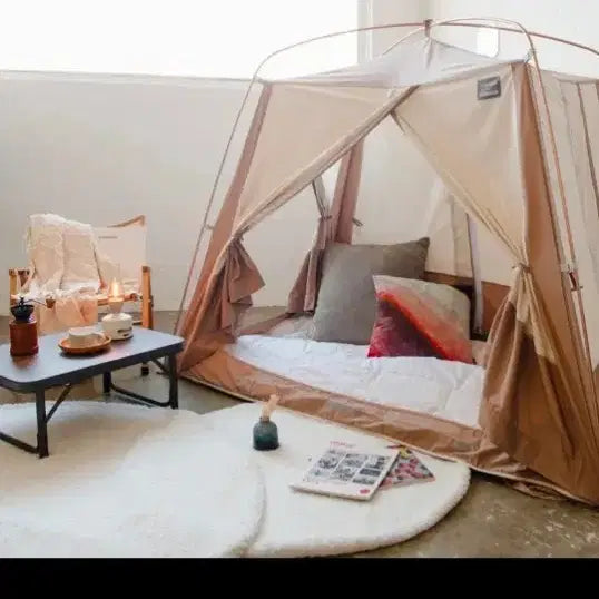 [BUNJANG] Tausumi Fabric Heating Tent (SS Size, Brown) / 새제품따뜻하고 아늑한 공간을 만들어주는 따수미 패브릭 난방텐트 SS사이즈 브라운 색상이에요