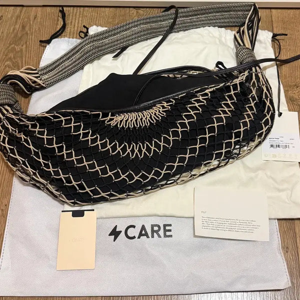 [BUNJANG] Lemaire Croissant Felt Bag Light Beige Black / 르메르 크루아상 필트 백 라이트 베이지 블랙