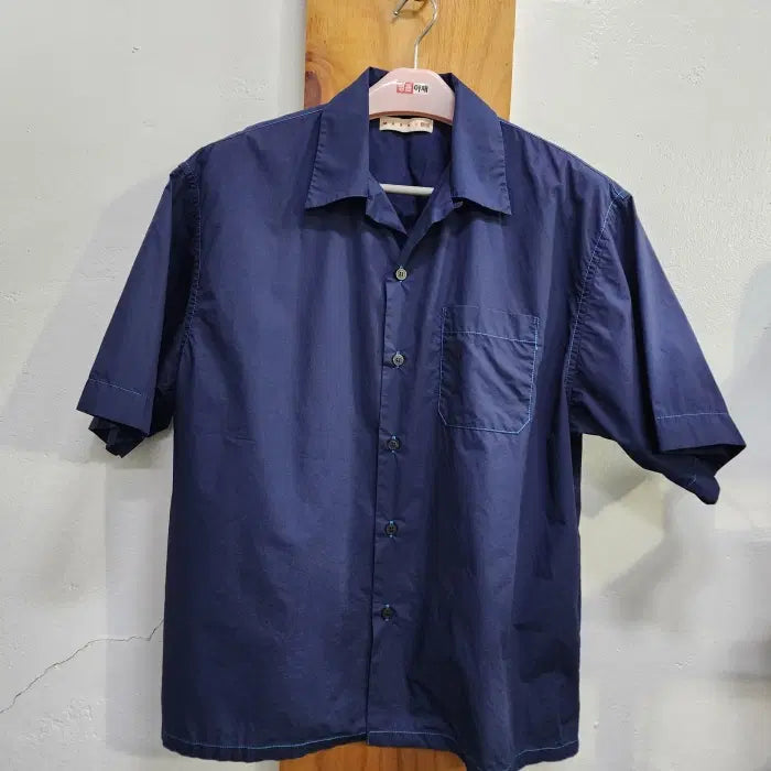 [BUNJANG] Uniqlo x MARNI Oversized Open Collar Short Sleeve Shirt - Size L / [유니클로x마르니] 오버핏 오픈카라 반팔 셔츠 L