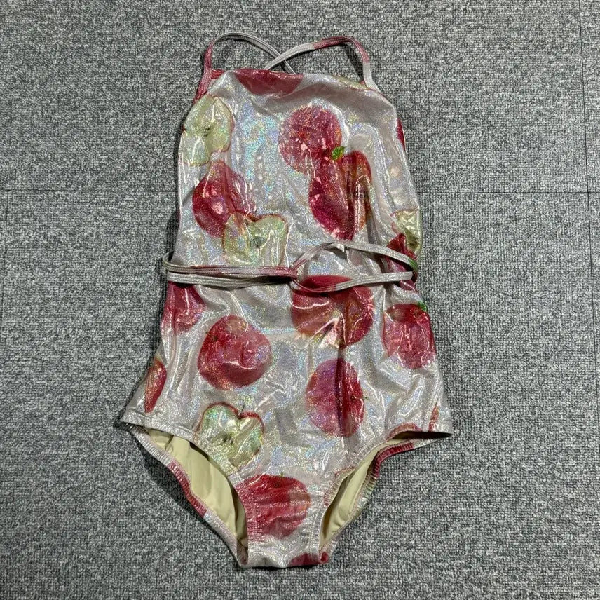 [BUNJANG] Barrel Reflection Apple Tie-Back One-Piece Swimsuit / 배럴 리플렉션 애플 타이백 원피스 수영복 85