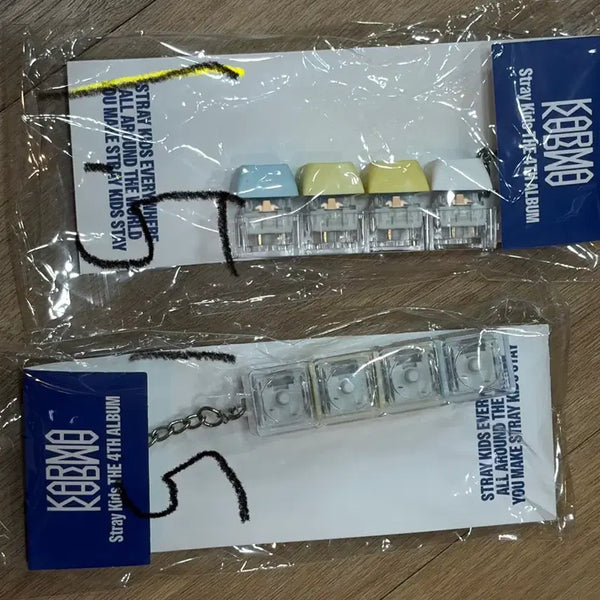 [BUNJANG] Stray Kids Bbokari Clicker Keycap Keyring / 스키즈 뽁아리 클리커 키캡키링