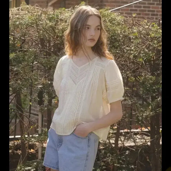 [BUNJANG] 틸아이다이 Butter Color Free Size Blouse / 틸아이다이 블라우스