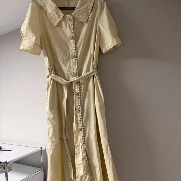 [BUNJANG] Kkuzs Light Beige Dress / 꾸즈 연베이지 원피스