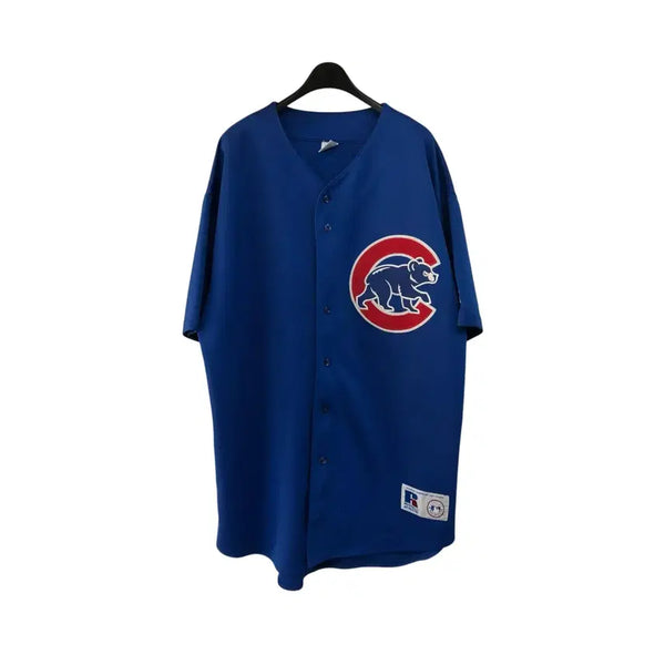 [BUNJANG] Russell Athletic Blue Short Sleeve Jacket XL / [XL] 러셀 애슬레틱 블루 반팔자켓