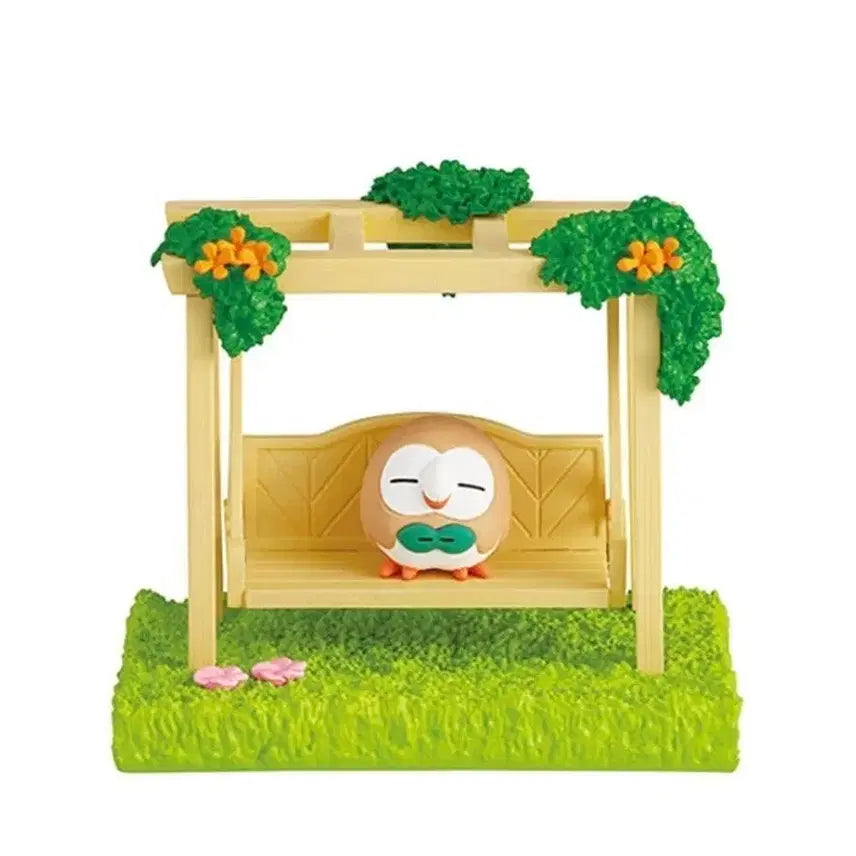 [BUNJANG] Re-Ment Pokemon Garden Afternoon Sun Figurine (Rowlet) / 포켓몬 가든 햇살이 비치는 정원의 오후 리멘트 피규어 1종 (나몰빼미)