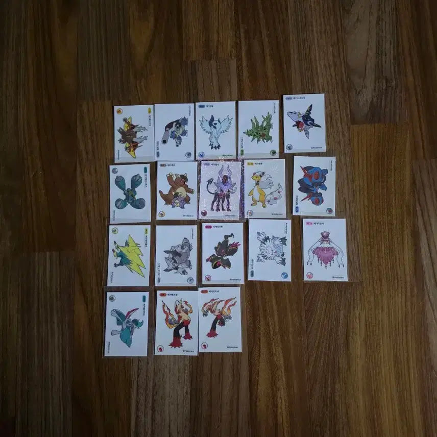 [BUNJANG] Pokemon Mega Stickers 18pc Bundle Set / 포켓몬띠부씰 메가띠부씰 18장 일괄판매합니다