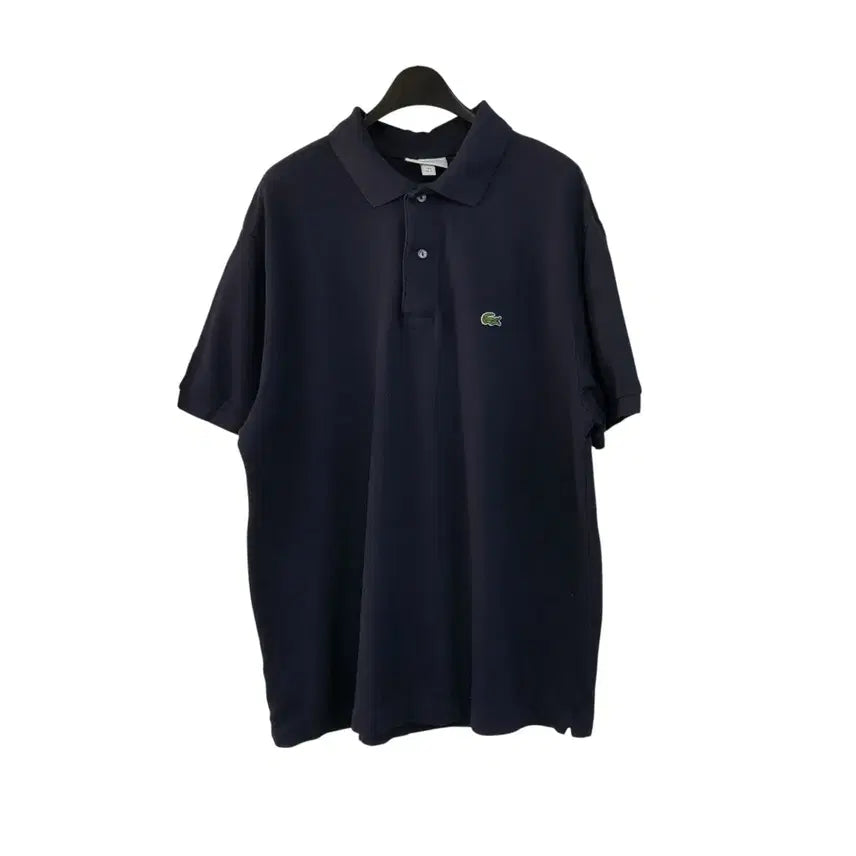 [BUNJANG] Lacoste Navy Collar Short Sleeve T-Shirt / [L] 라코스테 네이비 카라 반팔티