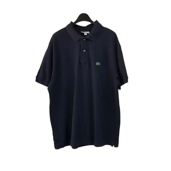 [BUNJANG] Lacoste Navy Collar Short Sleeve T-Shirt / [L] 라코스테 네이비 카라 반팔티