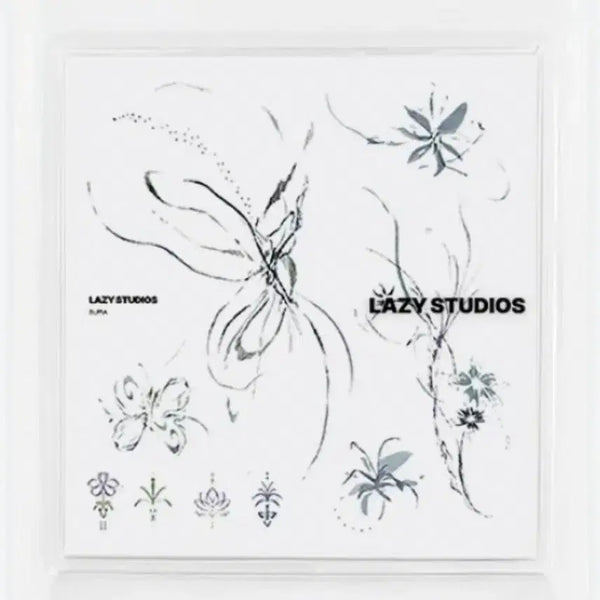 [BUNJANG] Lazy Studio Tattoo Sticker Set (2 Sheets) / 레이지스튜디오 타투스티커 2장