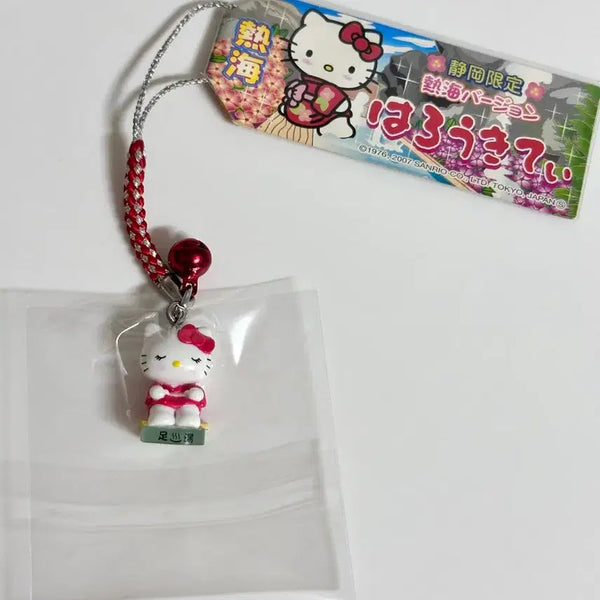 [BUNJANG] Hello Kitty Shizuoka Atami Foot Bath Strap Keychain (2007) / 헬로키티 고전키티 지역한정 시즈오카 아타미 족욕 스트랩 키링