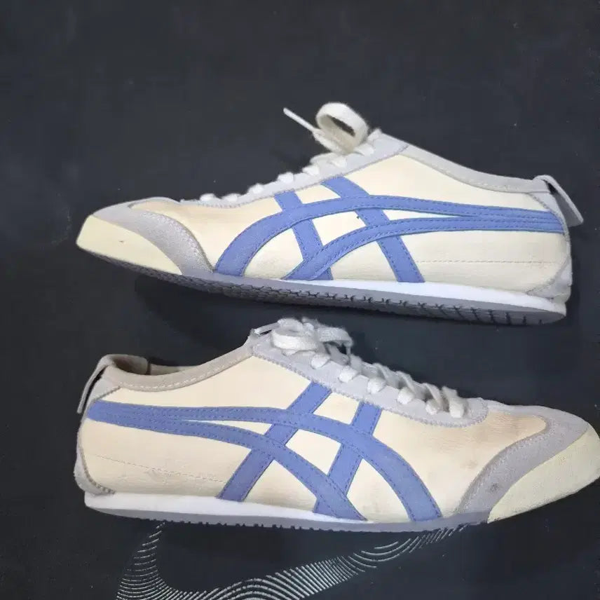 [BUNJANG] Onitsuka Tiger Mexico 66 "Ivory Blue" Sneakers / 오니츠카타이거 멕시코66 아이보리 블루