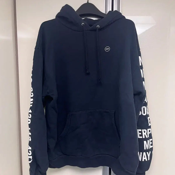 [BUNJANG] WTAPS Printed Hoodie Black / 더블탭스 WTAPS 프린팅 후디, 블랙