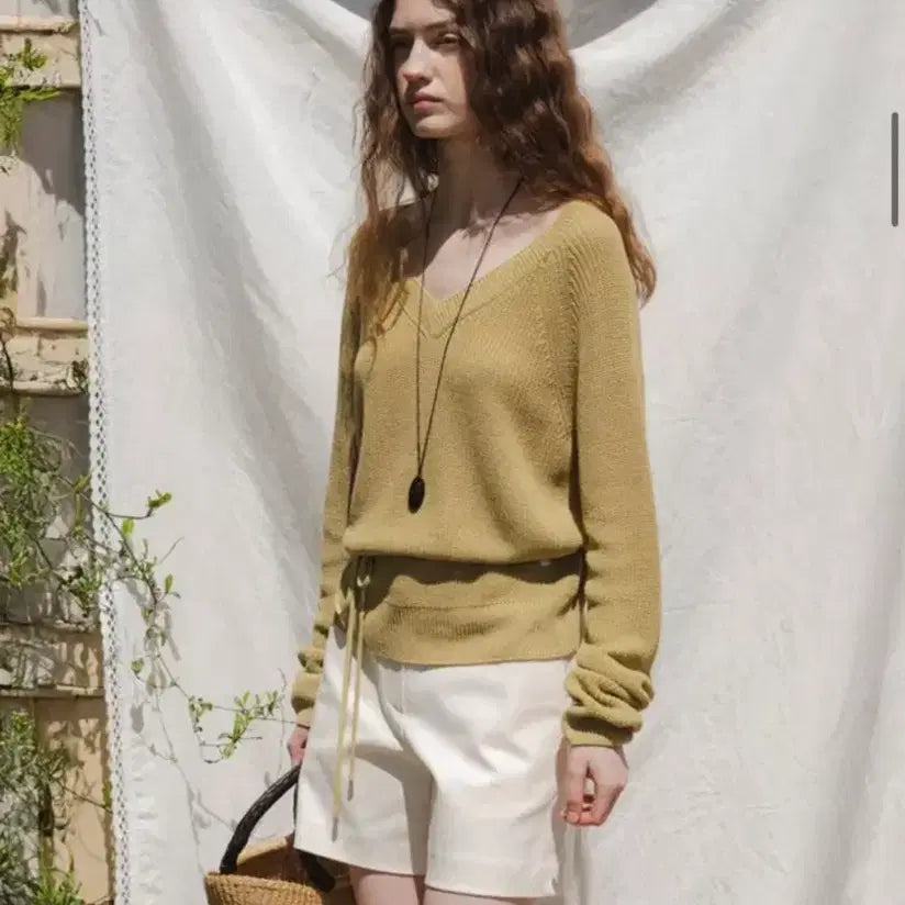 [BUNJANG] YUMER White Cotton Shorts Pants / 유메르 화이트 코튼 쇼츠 팬츠